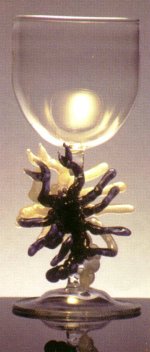 Scorpion Goblet, 1994. 7.5 inches tall.
